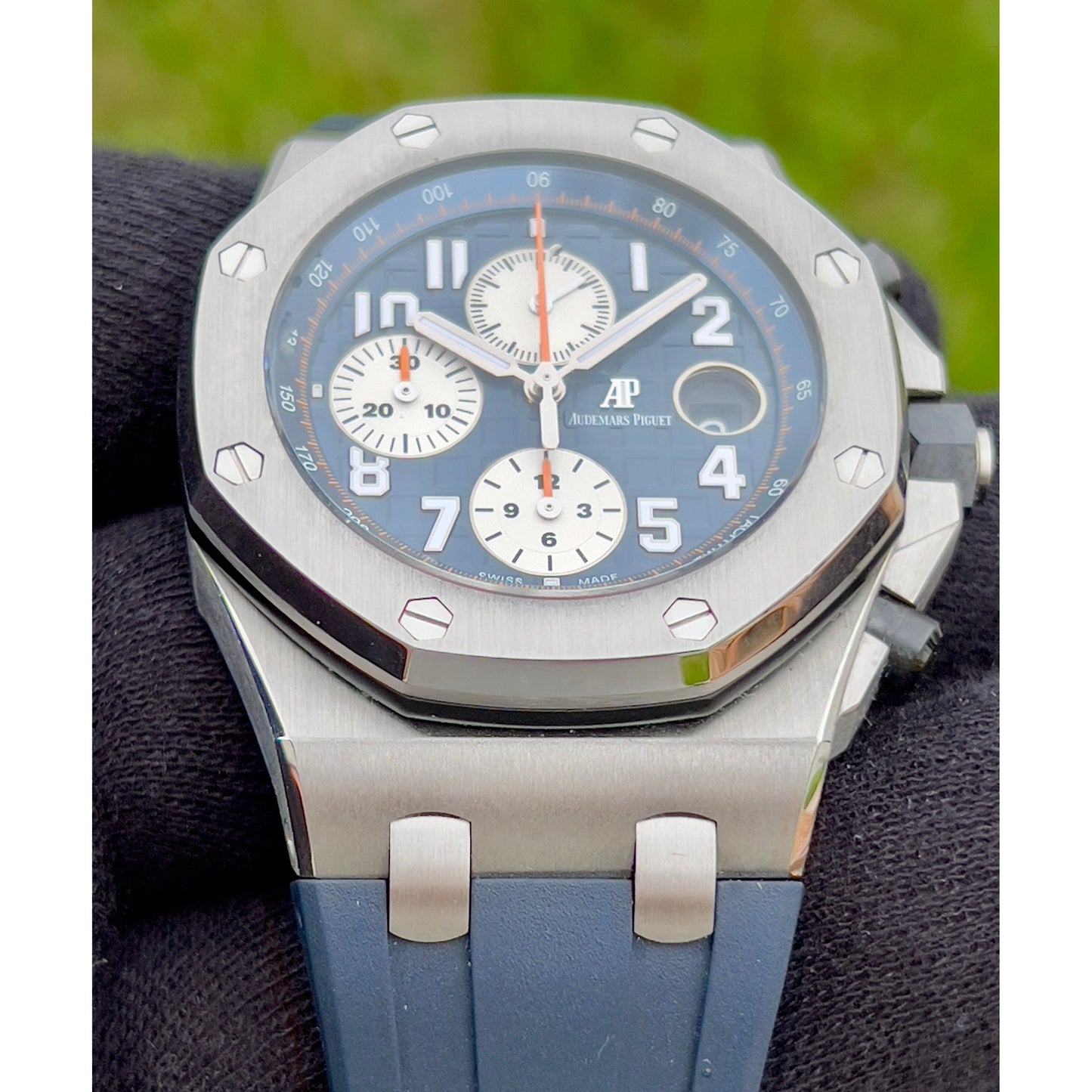 Audemars Piguet Watches Audemars Piguet Royal Oak Offshore Chronograph Navy 2017 Papers 26470STOOA027CA01