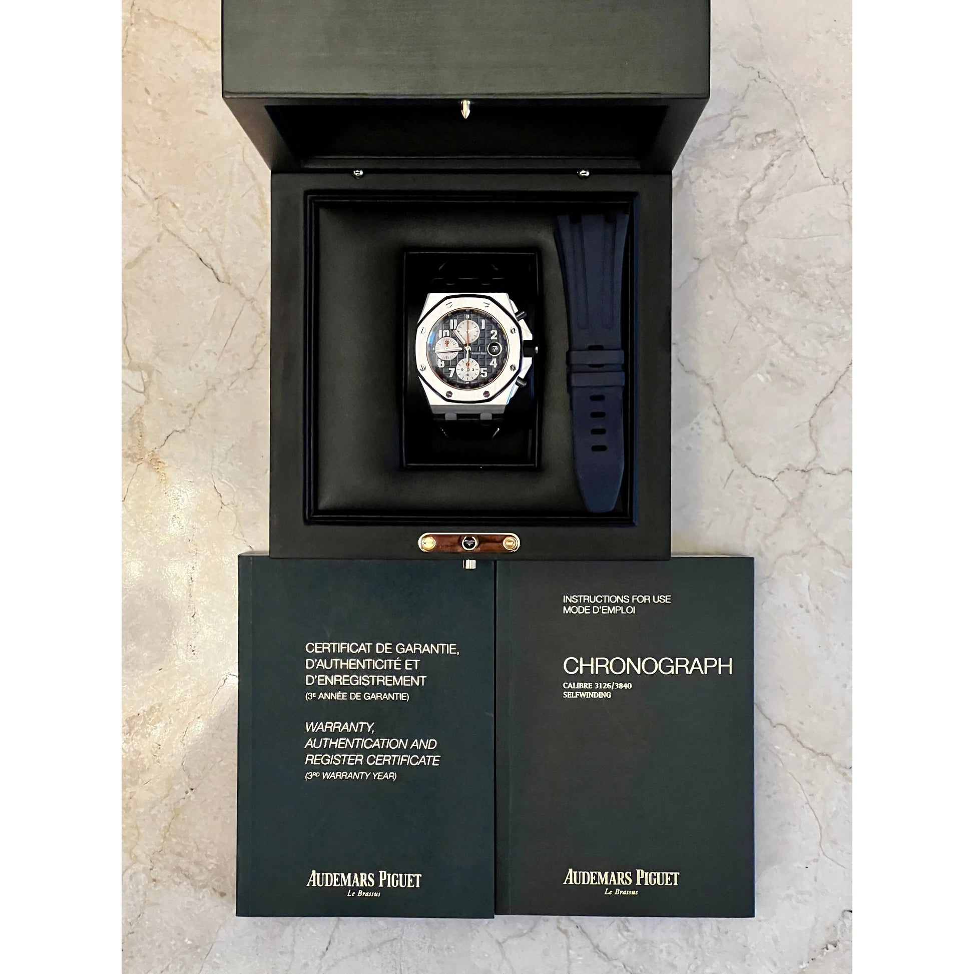 Audemars Piguet Watches Audemars Piguet Royal Oak Offshore Chronograph Navy Box and Papers 26470ST.OO.A027CA.01