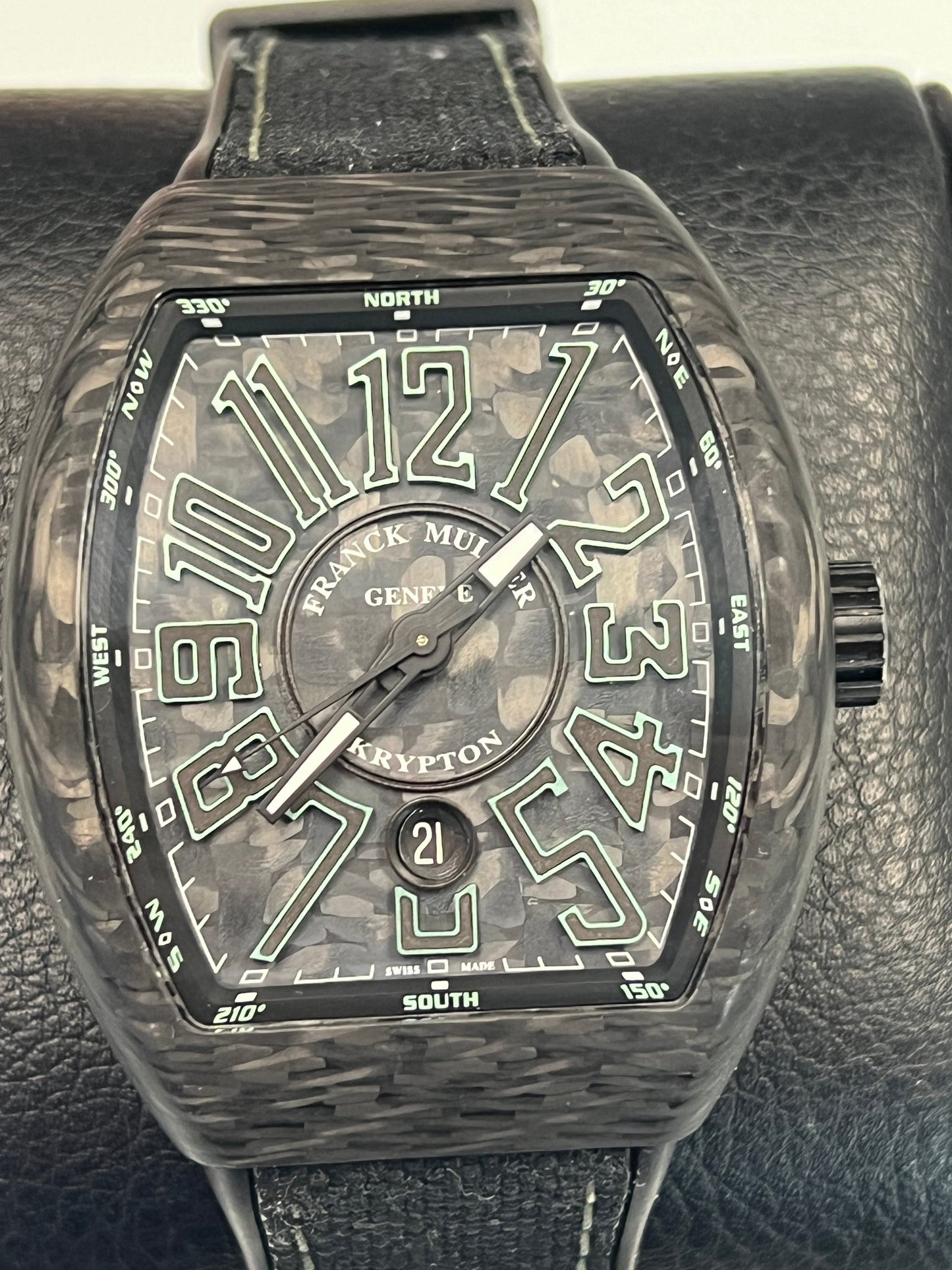 Franck Muller Watches Franck Mueller Krypton Carbon V45 SC DT Limited Edition Box and Papers