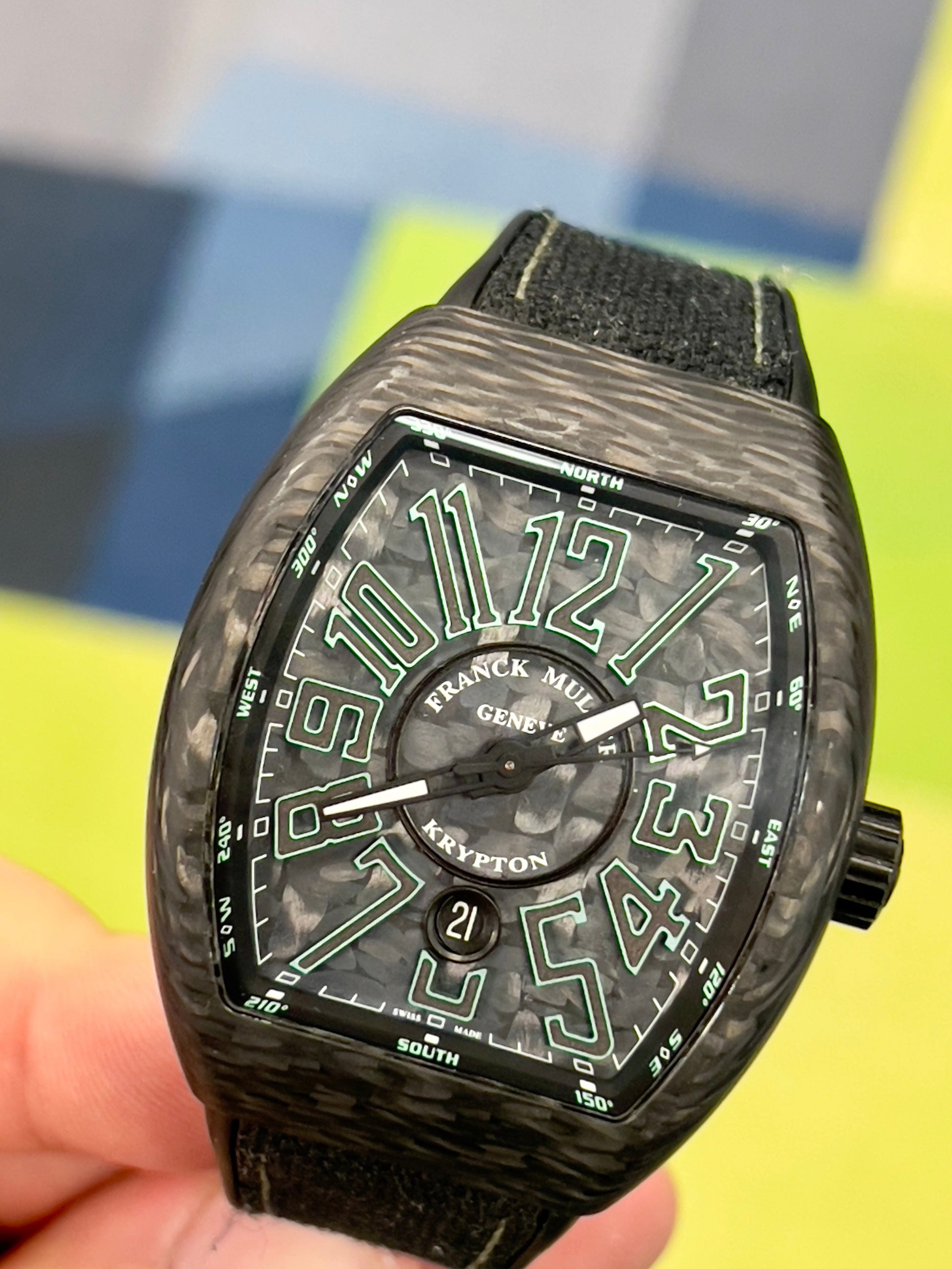 Franck Muller Watches Franck Mueller Krypton Carbon V45 SC DT Limited Edition Box and Papers