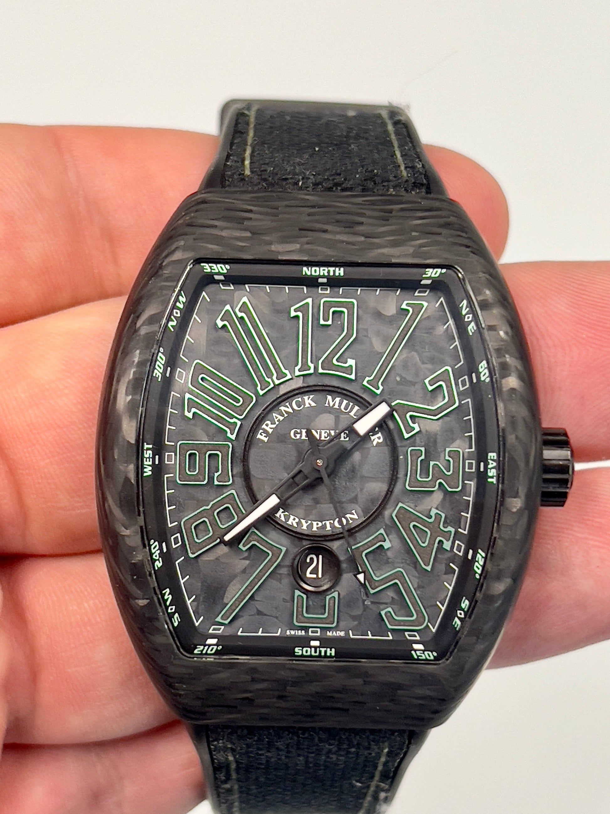 Franck Muller Watches Franck Mueller Krypton Carbon V45 SC DT Limited Edition Box and Papers