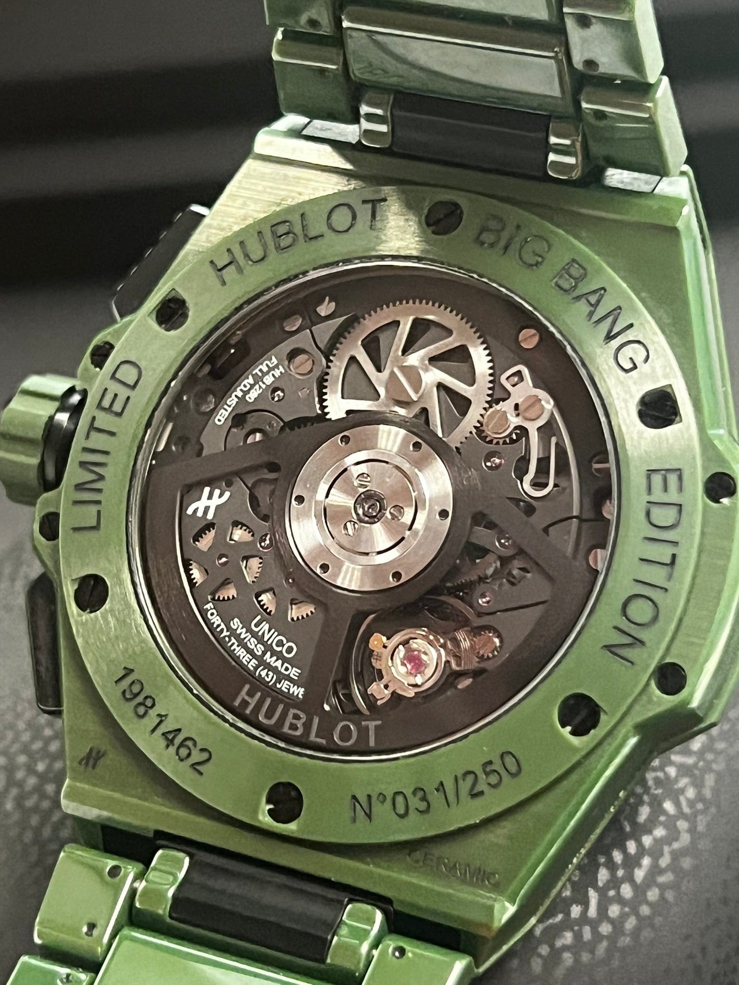 Hublot Watches Hublot Big Bang Intergrated Green Ceramic Limited Edition of 250 451.GX.5520.GX