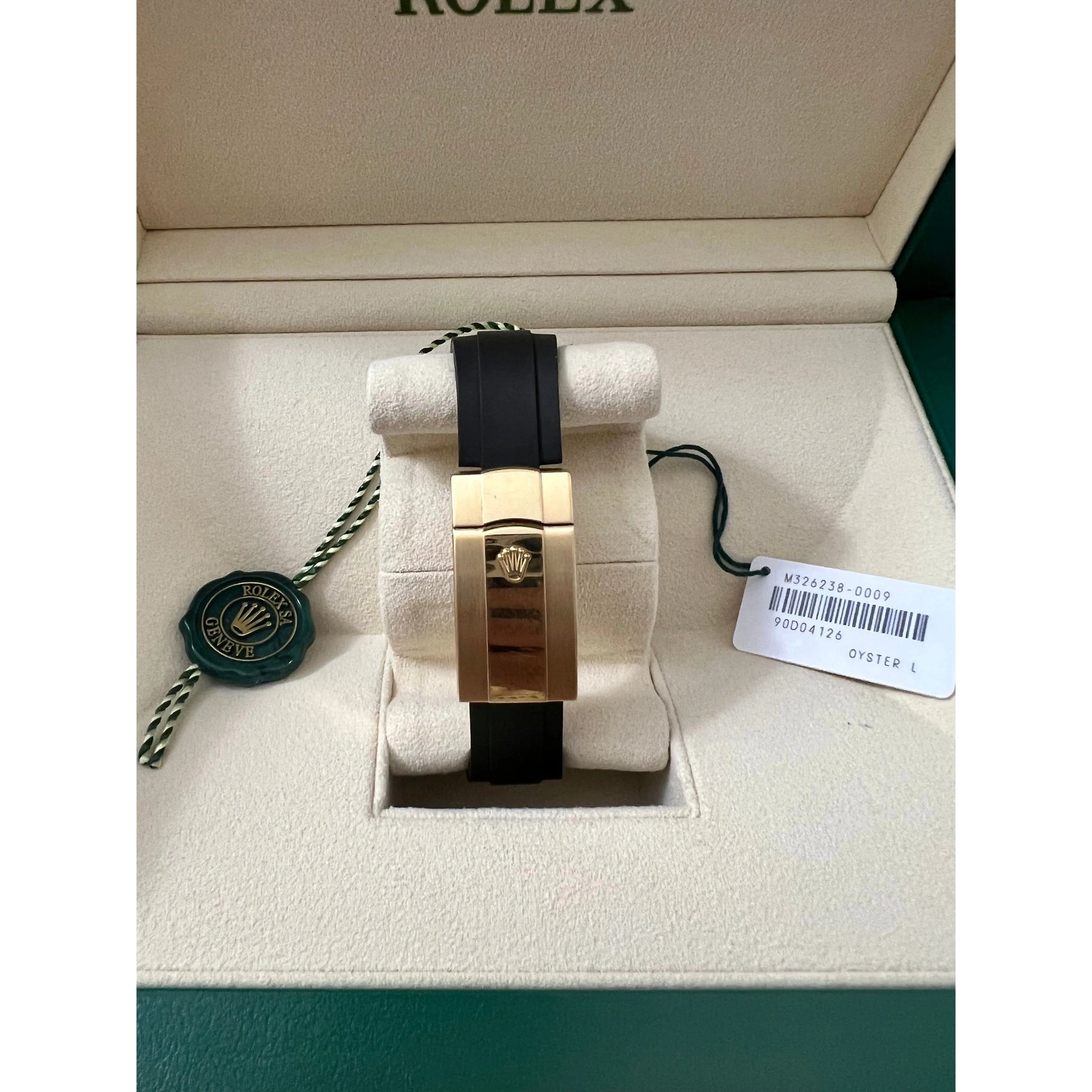 Rolex Watches 2022 Sky-Dweller Yellow Gold Black Dial Oysterflex Box and Papers 326238