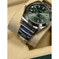 Rolex Watches Rolex Datejust 41 Green Dial Smooth Bezel Oyster Bracelet 2022 Box and Papers 126300